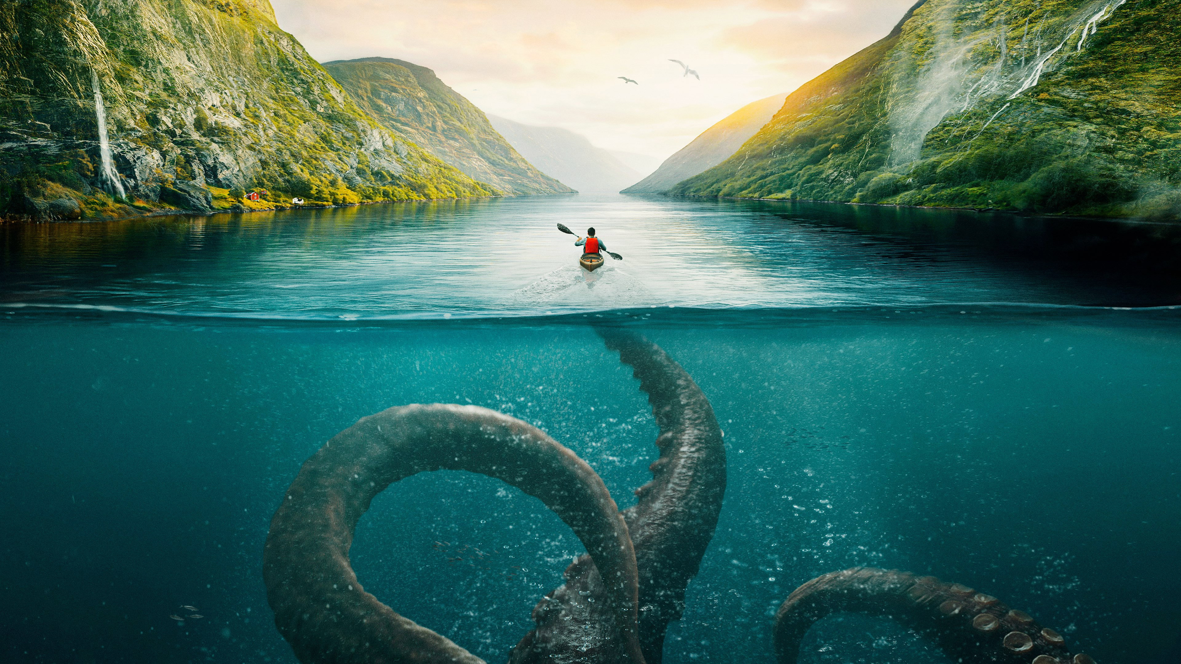 Backdrop of Kraken