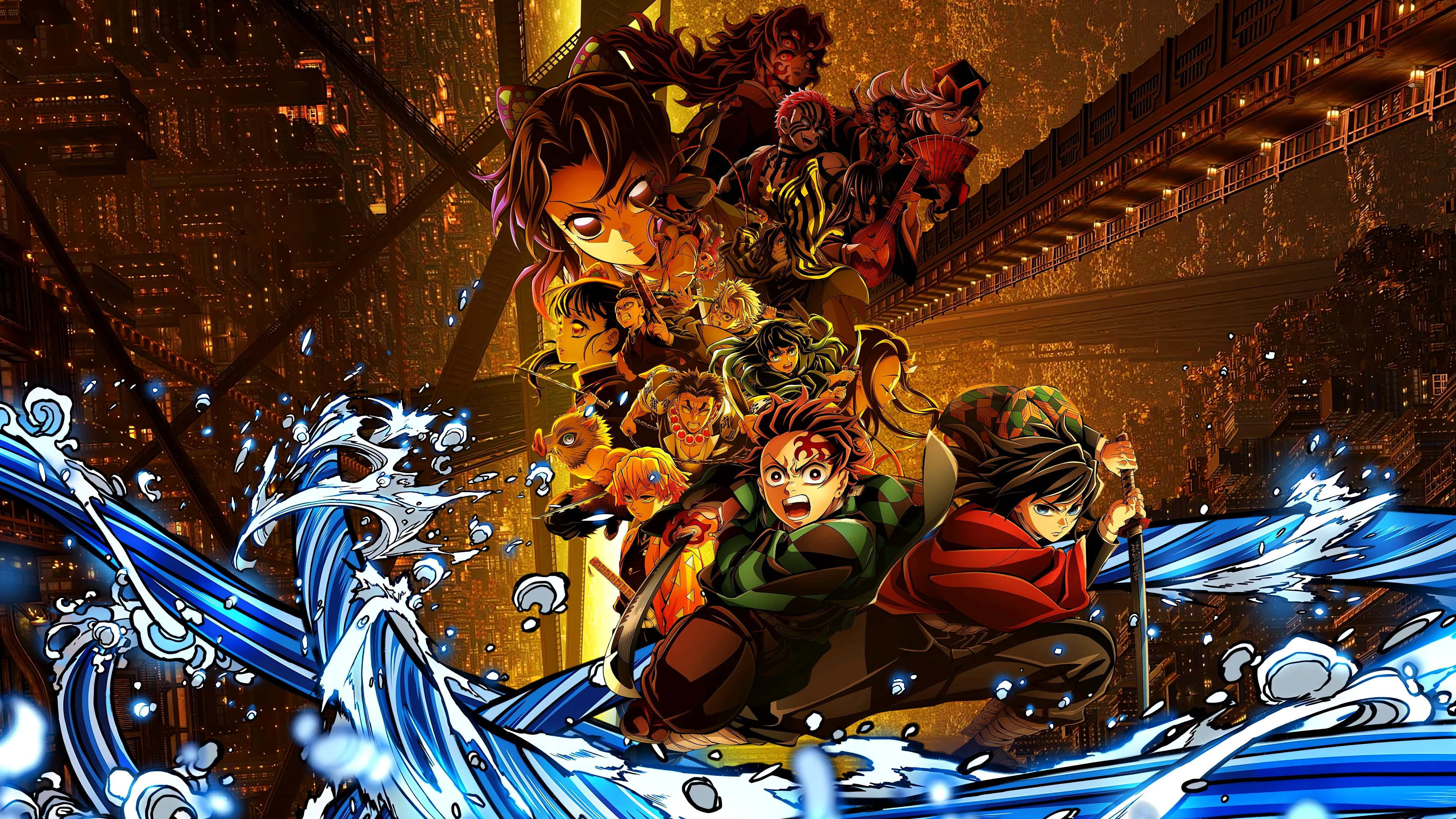 Backdrop of Guardianes de la noche: Kimetsu no Yaiba La fortaleza infinita